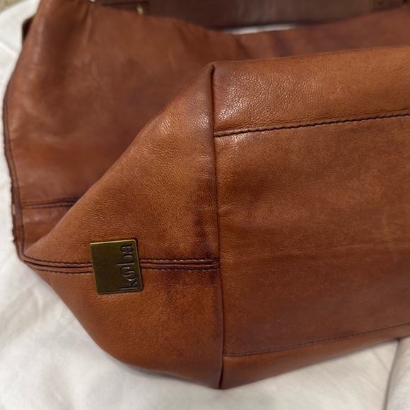 KOOBA  Large Brown Leather Tote bag with wide woven strap handle - Picture 12 of 16